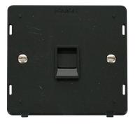 Click Definity SIN115BK Single RJ11 Socket Outlet Insert - Black