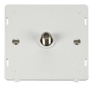 Click Definity SIN156PW Single Satellite Socket Insert - Polar White