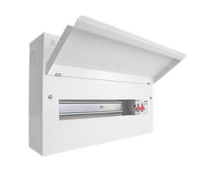 Click Elucian CUEB18MSSP15 18 Way Metal Consumer Unit with 100A Main Switch & 18mm 2 Pole Type 2 SPD