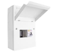 Click Elucian GUEB580RCD3 5 Way Mini Metal Garage Unit with 80A 30mA Type A RCD