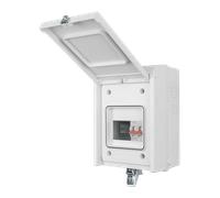 Click Elucian GUEB5MS3IP65 5 Way IP65 Metal Garage Unit with 100A Mains Switch (3 Free Ways)