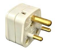Click Essentials 2A Round Pin Plug White (PA165)