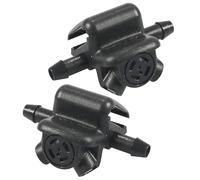 Click&Fit Additional Windscreen Washer Nozzles Compatible with Tesla Model 3 Y from 2017 to 2026 - Wiper Arm Mounted 2-Way Water Spray Jets, 2pc