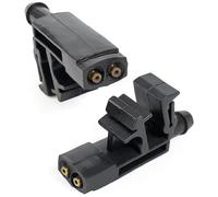 Click&Fit Adjustable Windscreen Washer Nozzles Compatible with Citroen Berlingo 1996-2011 Xantia, Peugeot Partner 1996-2015 - Wiper Washer Spray Jets Replaces 6438A0 96084939, 2-Pack