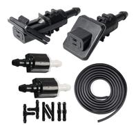 Click&Fit Windscreen Washer Nozzles Compatible with Kia Ceed from 2006 to 2012, Hyundai i30, Elantra Touring - Screen wash Wiper Spray Jets Replaces 986301H510, 986302L100, (Set)