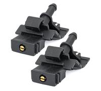 Click&Fit Windscreen Washer Nozzles Compatible with Toyota Corolla Camry Auris Avensis RAV4 Prius C-HR Highlander, Lexus RX450h IS250 - Screen wash Wiper Spray Jets, 2pcs, Adjustable Fan