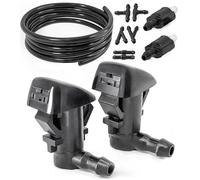 Click&Fit Windshield Washer Nozzles compatible with Toyota Tacoma RAV4 1995-2005, Camry Corolla 1988-2002 4Runner 96-02, Celica 90-99, Echo 00-05, - Wiper washer sprayers replases 85381-04030