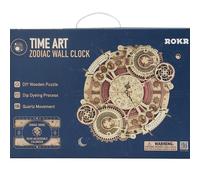 ROKR Zodiac Wall Clock LC601 | 3D Wooden Puzzle DIY Mechanical Clock Kit UK
