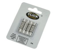 Click FU037 Card Of 4 X 5A Fuses