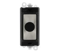 Click GridPro GM2017BKSC 20A Flex Outlet Module - Satin Chrome (Black)