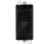 Click GridPro GM2018BK-CH 20AX Double Pole Switch Module printed "Cooker Hood" - Black