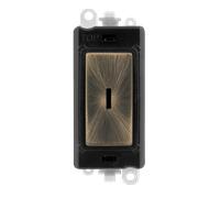 Click GridPro GM2029BKAB 20AX Intermediate Keyswitch Module - Antique Brass (Black)