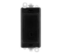 Click GridPro GM2047-LBK 13A Fused Lockable Module - Black