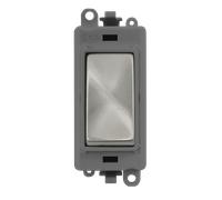 Click GridPro GM2070GYSC 20AX 3 Position Switch Module - Satin Chrome (Grey)