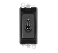 Click GridPro GM209028BKBN 20AX Intermediate Toggle Switch - Black Nickel (Black)