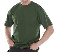 CLICK HEAVY WEIGHT TEE SHIRT BOTTLE GREEN L