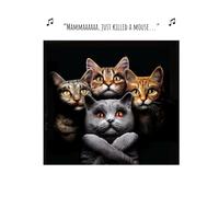 Click, Like & Share Birthday Card for Her, Mammaaaa, Just Killed a Mouse…. Female Birthday Card, Funny Birthday Card for her