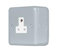 Click MCP038 Metal Clad Pro 5A Round Pin Socket Outlet