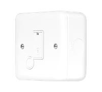 Click MCP049PW Metal Clad Pro 3A Fused Connection with Flex Outlet with Optional Flex Outlet - Polar White