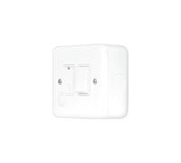 Click MCP051PW Metal Clad Pro 13A Switched Fused Connection with Flex Outlet with Optional Flex Outlet - Polar White