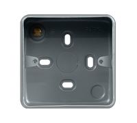 Click MCP083B Metal Clad Pro 1 Gang 40mm Deep Surface Mounting Box (without Knockouts)