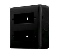 Click MCP512BK Metal Clad Pro 2 Tier Minigrid Plate - 12 Aperture - Black