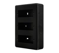 Click MCP518BK Metal Clad Pro 3 Tier Minigrid Plate - 18 Aperture - Black