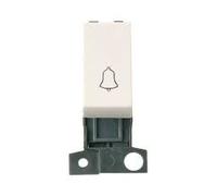 Click MD005PW Minigrid 10A 2 Way Retractive Bell Switch Module Polar White
