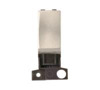Click MiniGrid MD002SC 10AX 2 Way Ingot Switch Module - Satin Chrome