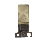 Click MiniGrid MD005AB 10AX 1 Way Bell Switch Module - Antique Brass