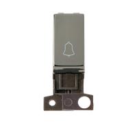 Click MiniGrid MD005BN 10AX 1 Way Bell Switch Module - Black Nickel
