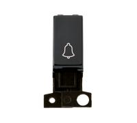 Click MiniGrid MD005MB 10AX 1 Way Bell Switch Module - Matt Black