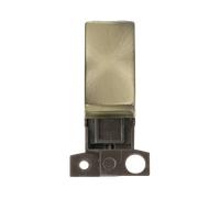 Click MiniGrid MD018AB 13A 10AX DP Ingot Switch Module - Antique Brass