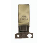 Click MiniGrid MD018AB-WC 13A 10AX DP Ingot Switch Module "Wine Cooler" - Antique Brass