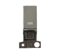 Click MiniGrid MD018BN-OV 13A 10AX DP Ingot Switch Module "Oven" - Black Nickel