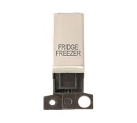 Click MiniGrid MD018PN-FF 13A 10AX DP Ingot Switch Module "Fridge Freezer" - Pearl Nickel
