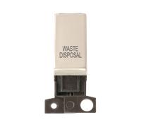 Click MiniGrid MD018PN-WD 13A 10AX DP Ingot Switch Module "Waste Disposal" - Pearl Nickel