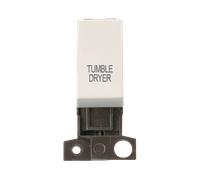 Click MiniGrid MD018PW-TD 13A 10AX DP Ingot Switch Module "Tumble Dryer" - Polar White