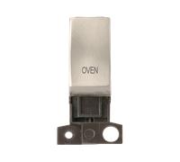 Click MiniGrid MD018SC-OV 13A 10AX DP Ingot Switch Module "Oven" - Satin Chrome
