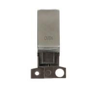 Click MiniGrid MD018SS-OV 13A 10AX DP Ingot Switch Module "Oven" - Stainless Steel