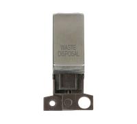 Click MiniGrid MD018SS-WD 13A 10AX DP Ingot Switch Module "Waste Disposal" - Stainless Steel