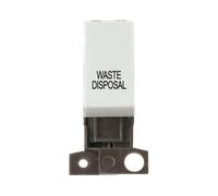 Click MiniGrid MD018WH-WD 13A 10AX DP Ingot Switch Module "Waste Disposal" - Click White
