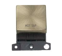 Click MiniGrid MD022AB-HT 20A DP Ingot Switch Module "Hot Tap" - Antique Brass