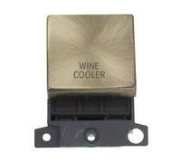 Click MiniGrid MD022AB-WC 20A DP Ingot Switch Module "Wine Cooler" - Antique Brass
