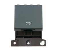 Click MiniGrid MD022BK-OV 20A DP Ingot Switch Module "Oven" - Black