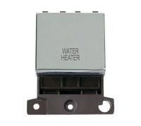Click MiniGrid MD022CH-WH 20A DP Ingot Switch Module "Water Heater" - Polished Chrome