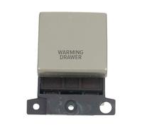 Click MiniGrid MD022PN-WDR 20A DP Ingot Switch Module "Warming Drawer" - Pearl Nickel