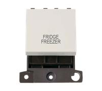Click MiniGrid MD022PW-FF 20A DP Ingot Switch Module "Fridge Freezer" - Polar White