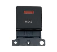Click MiniGrid MD023MB-FD 20A DP Ingot Switch + Neon "Fridge" - Matt Black