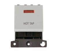Click MiniGrid MD023WH-HT 20A DP Ingot Switch + Neon "Hot Tap" - Click White